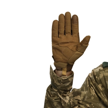 Тактичні рукавички UkrArmor GloTac XL Койот