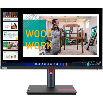 Монитор 23.8" ЖК Lenovo P24q-30 IPS/2560х1440 безрамочный/поворотный экран Черный (63B4GAT6UA)