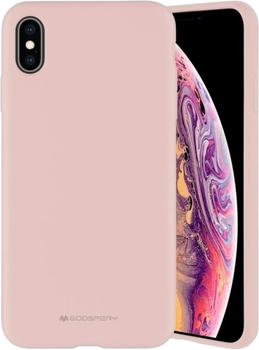 Etui Mercury Silicone do Apple iPhone X/Xs Pink Sand (8809745645062)