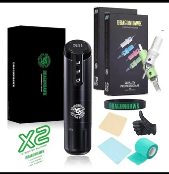 Тату набор беспроводной Dragonhawk X2 Pen для тату перманента