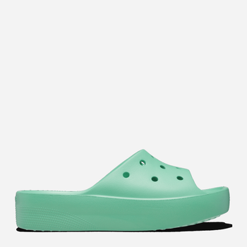 Жіночі шльопанці Crocs Classic Platform Slide W CR208180-JAST 37-38 (W7) 23 см М\'ятні (196265242153)