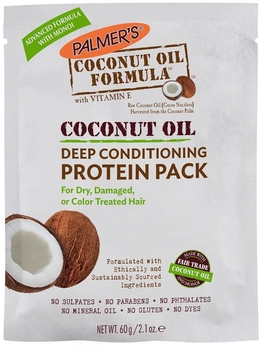 Kuracja do włosów Palmer's Coconut Oil Formula Deep Conditioner Protein Pack proteinowa z olejkiem kokosowym 60 g (10181033155)