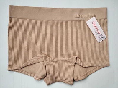 Трусики шортики женские Greenice бесшовные в рубчик бежевый L\XL 9998