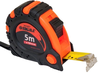 Рулетка магнитная фиксатор + тормоз 5 м x 19 мм Sigma (3823051)