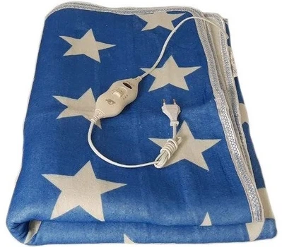 Простынь с подогревом 150х170 см Electric Blanket синяя с белым (SH772897)