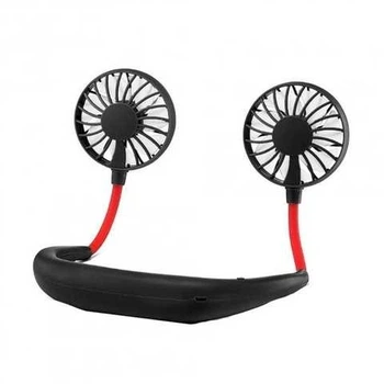 Вентилятор на шию портативний з акумулятором Neck Fan Чорний (SH772262)
