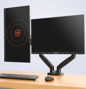 Настольное крепление для двух мониторов NB F160 Черный 17-30 дюймов (SH774892)