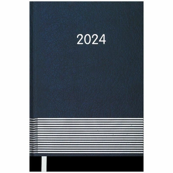 Ежедневник BuroMax Стандарт Parallel 2024 336 стр срб/т синий Щоденник BuroMax Стандарт Parallel 2024 336арк срб/т синій (BM.2107-02)