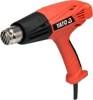 Фен технічний мережевий YATO YT-82294 2 кВт, 450/600°C, 250/500 л/хв, регулятор температури + 4 насадки (YT-82294)