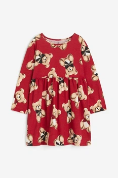 Платье для девочки красное Мишки Тедди H&M 92см (400093935)
