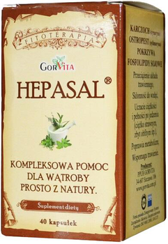 Suplement diety Gorvita Hepasal 40 kapsułek Przyśpiesza Metabolizm (5907636994183)