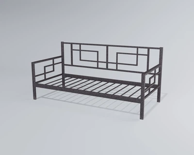 Диван-ліжко Есфір1 Tenero чорне срібло 900х2000