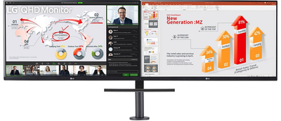 Монитор 27" LG Ergo Dual 27QP88DP-BS