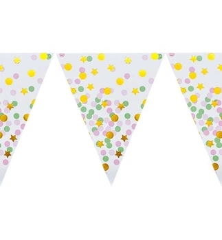 Паперова гірлянда "Confetti color", довжина 2 м., якісний матеріал