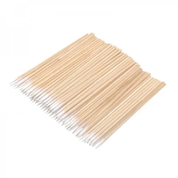 Ватні палички дерев'яні ультратонкі Micro Sticks 7 см 100 шт (2100994216727)
