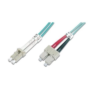 Оптичний патч-корд DIGITUS DK-2532-01/3 LC/UPC-SC/UPC 50/125 MM OM3 duplex 1м