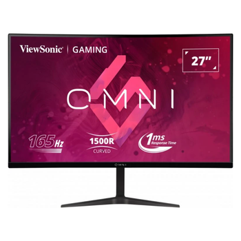 Монитор игровой 27" ЖК ViewSonic VX2718-2KPC-MHD VA/2560х1440 безрамочный/изогнутый экран Черный