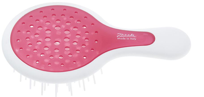 Гребінець Janeke Mini Superbrush малий для укладання волосся Біло-рожевий (8006060648239)