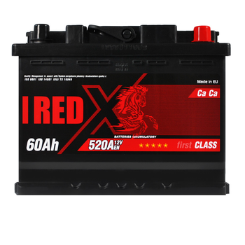 Автомобільний аккумулятор 60Ah 520A RED X R+ (прав+)