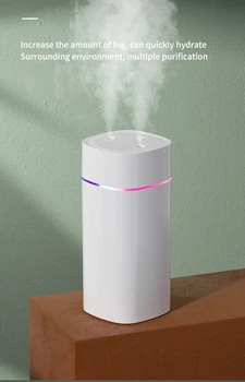 Зволожувач повітря Zhencai Humidifier SD08 з подвійною насадкою білий