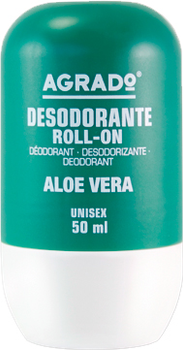 Кульковий дезодорант Agrado Roll-On Deodorant Aloe Vera з алое вера 50 мл (8433295052522)