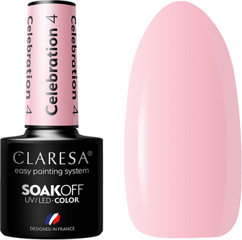 Гель-лак для нігтів Claresa Soak Off UV/LED Celebration 4 5 г (5903819814033)