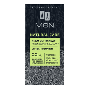 Krem AA Men Natural Care przeciwzmarszczkowy 50 ml (5900116068121)