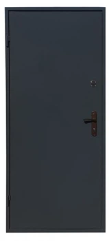 Вхідні двері LUCKY DOORS Корона метал/метал на трубі, утеплені, 2050х860 ліві Графіт (1-25018)