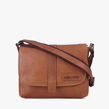 Сумка мужская кожаная мессенджер средняя Hill Burry Messenger 3094/10065HB Рыжий