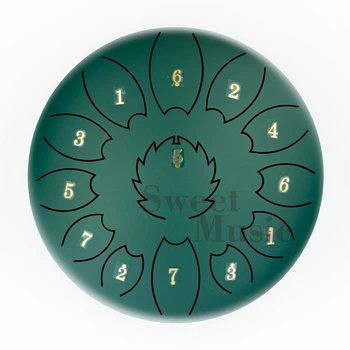 Глюкофон 10" Fzone STD10I13N Green Steel Tongue Drum