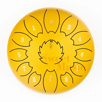 Глюкофон 10" Fzone STD10I13N Gold Steel Tongue Drum