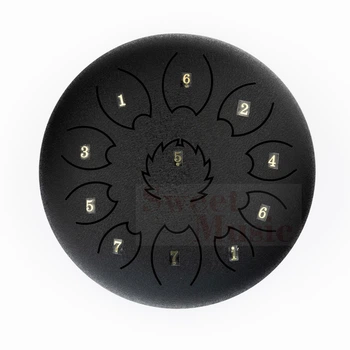Глюкофон 8" Fzone STD8I11N Black Steel Tongue Drum