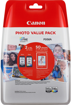 Набір картриджів Canon PG-545XL/CL-546XL Multipack Cyan/Magenta/Yellow/Black (8714574630793)