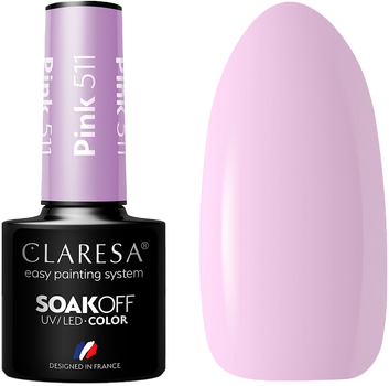 Гель-лак для нігтів Claresa Soak Off UV/LED Pink 511 5 г (5902846077305)