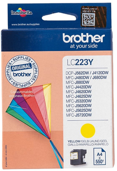 Tusz Brother LC-223Y Yellow (4977766735926)