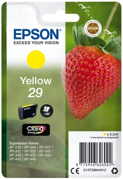 Картридж Epson 29 Yellow (8715946626024)