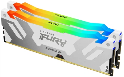 Оперативная память Kingston Fury DDR5-8000 32768MB PC5-64000 (Kit of 2x16384) Renegade RGB White (KF580C38RWAK2-32)