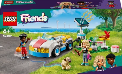 Конструктор LEGO Friends Електромобіль і зарядний пристрій 170 деталей (42609)