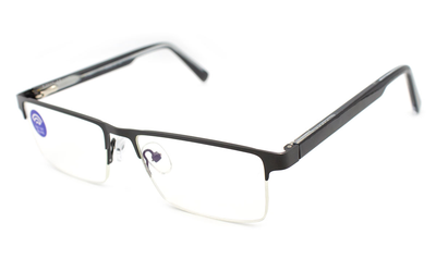 Чоловічі готові окуляри для зору Verse Діоптрія Для роботи за комп'ютером +4.50 Дальнозоркість 54-17-143 Лінза Полимер PD62-64 (067-70|G|p4.50|42|9_6469)