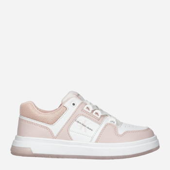Buty sportowe dziecięce dla dziewczynki Calvin Klein Jeans Low Cut Lace-Up Sneaker V3A9-80797-1355X054 32 Różowy/Biały (8052578518427)