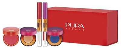 Zestaw kosmetyków dekoracyjnych Pupa Milano My Fabulous Beauty Box cień do powiek 2 x 2.5 g + błyszczyk do ust 2 x 4 ml + róż do policzków 4 g (8011607367528)