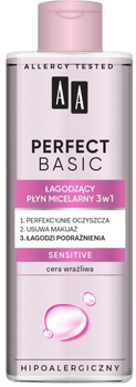 Płyn micelarny AA Perfect Basic 3w1 Sensitive łagodzący 200 ml (5900116082707)