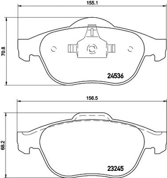 2453601 TEXTAR Гальмівні колодки до дисків