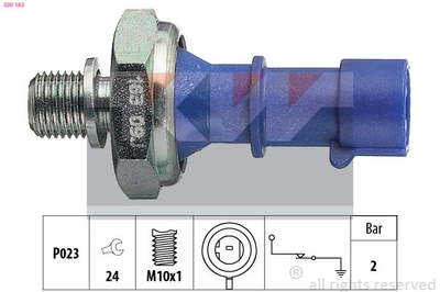 500 163 KW Датчик тиску масла (аналог EPS 1.800.163/Facet 7.0163 )