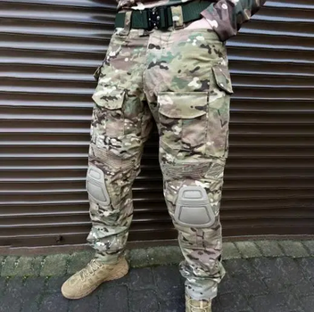 Мужские брюки G3 с наколенниками Рип-стоп Мультикам XXL (Kali) AI101