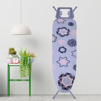 Сменный чехол на гладильную доску BrightPrints без основы #7 Rose-Black Spirals On Blue 130х48 см