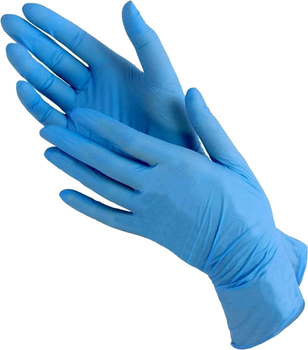 Рукавички оглядові нітрилові нестерильні, текстуровані Medicom SafeTouch Slim Blue неопудрені 4.2 г 50 пар № XL (1175/XL)