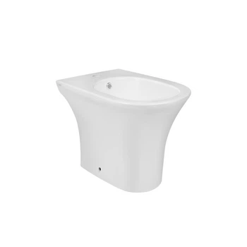 Биде напольное Qtap Presto Керамика Овальное Белое 540×340×400 мм (SD00049173)