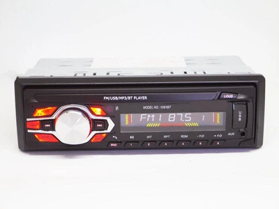 Автомагнітола 1091 ISO 1DIN USB AUX FM тюнер MP3 WMA автомобільна магнітола LED дисплей знімна передня панель RCA пульт дистанційного керування аудіосистема 4x50 Вт 18 радіостанцій USB 2.0 для автомобіля