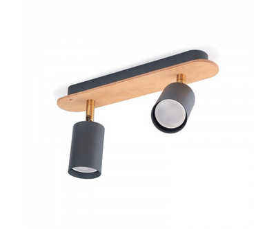 Потолочный светильник Wood Spot Duo Grey (Nowowood Line)